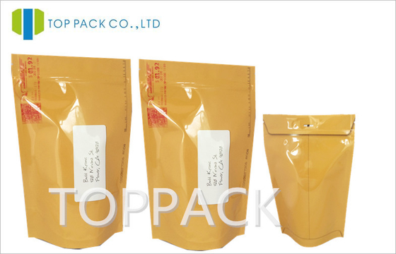 Gele Container van de HUISDIERENaluminiumfolie 12 x 20CM, VmPET-Voedsel Verpakking