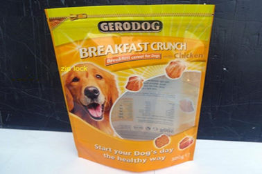 De Tribune van de bodemhoekplaat op Voedsel voor huisdieren Plastic Verpakkende Zak met hoogste resealable ritssluiting
