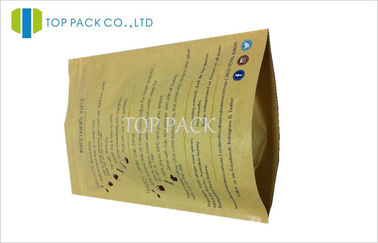 De folie Gevoerde Verpakkende Zakken van Kraftpapier PaperCoffee voor Voedsel Verpakking