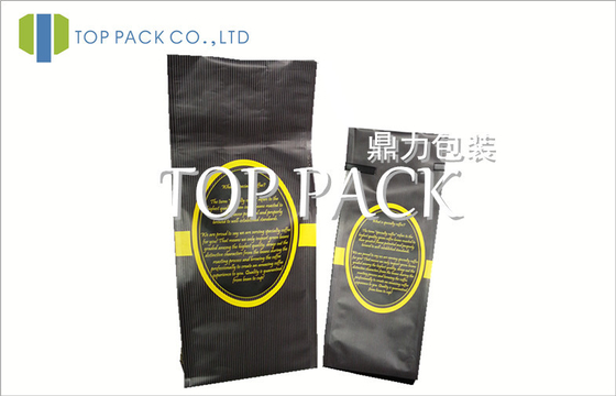 De matte Vierlingverbinding drukte Koffie Verpakkende Zakken met Tinband, Gelamineerd Multilayer