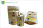 Witte Bodem Open Tribune op Ritssluitingszak, BOVENKANT/OEM Gift Verpakking voor Koffie