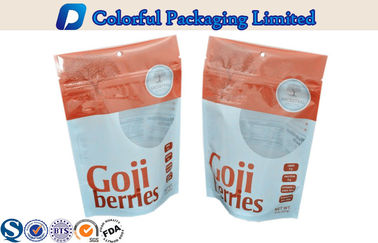 8oz Resealable Plastic tribune van Goji op de zakken van de ritssluitingszak met Venster