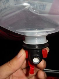 Het aangepaste Rood drukte omhoog Tribunezak met Spuiten die Lekbewijs verpakken